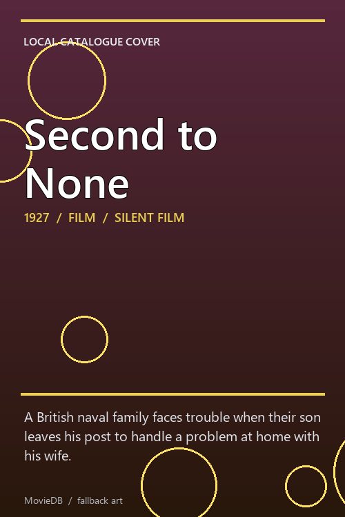 Second to None poster