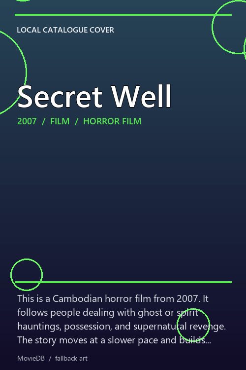 Secret Well poster