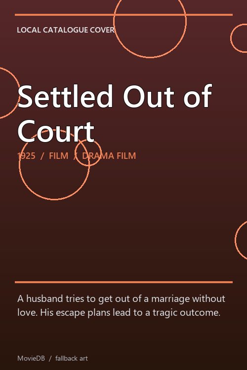Settled Out of Court poster