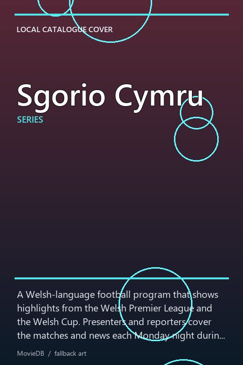 Sgorio Cymru poster