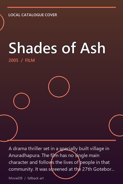 Shades of Ash poster