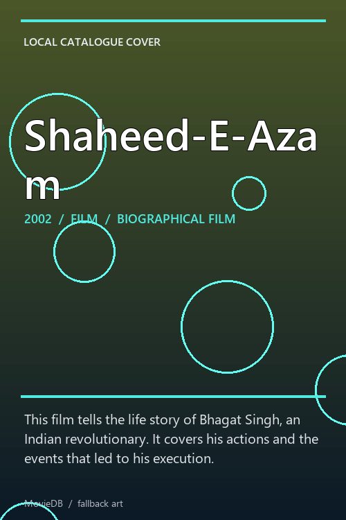 Shaheed-E-Azam poster