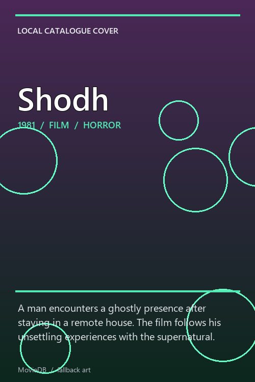 Shodh poster