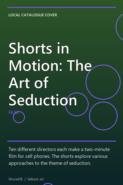 Shorts in Motion: The Art of Seduction poster