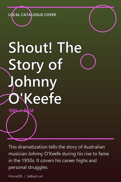 Shout! The Story of Johnny O'Keefe poster