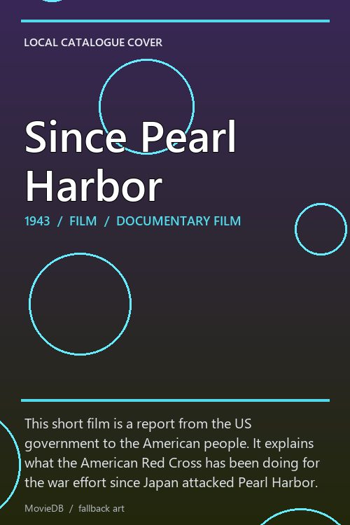 Since Pearl Harbor poster