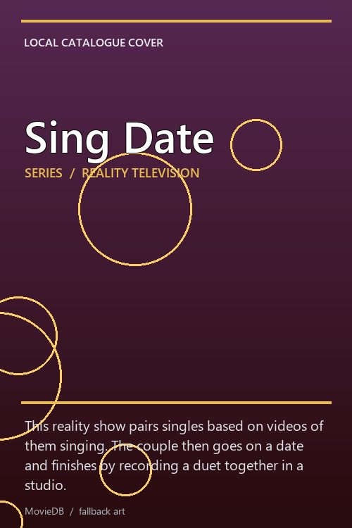 Sing Date poster