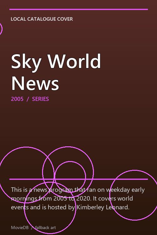 Sky World News poster