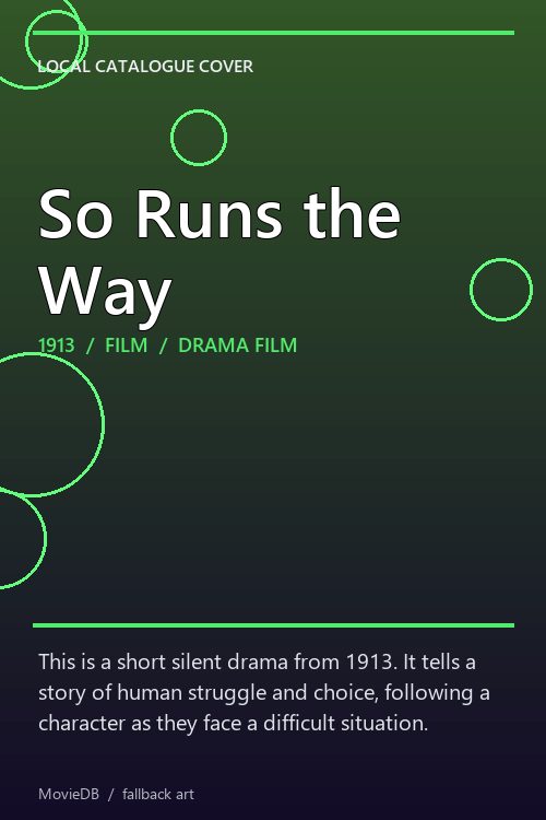 So Runs the Way poster