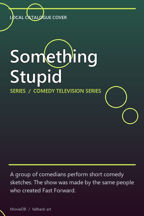 Something Stupid poster
