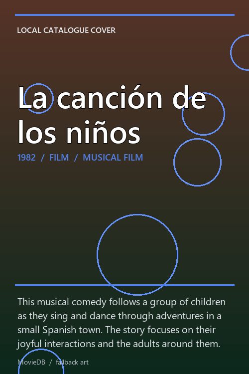 La canción de los niños poster