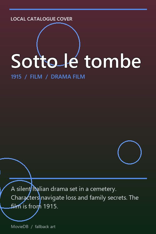 Sotto le tombe poster