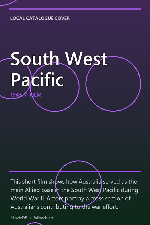 South West Pacific poster