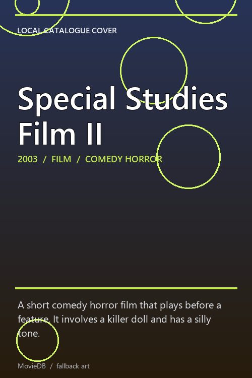 Special Studies Film II poster
