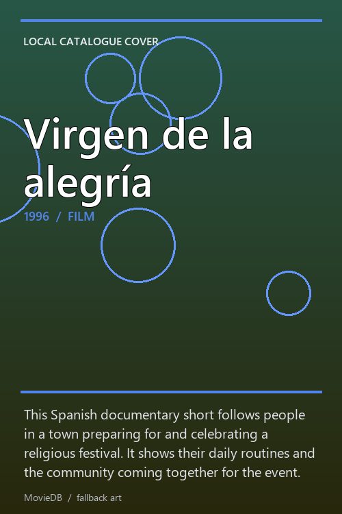 Virgen de la alegría poster