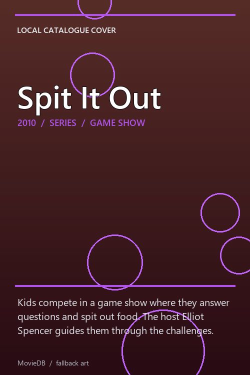 Spit It Out poster