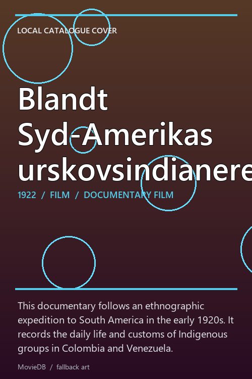 Blandt Syd-Amerikas urskovsindianere poster
