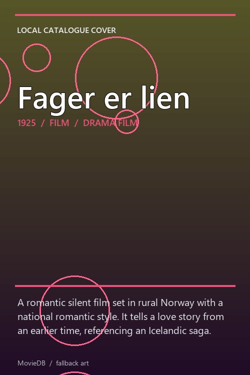 Fager er lien poster
