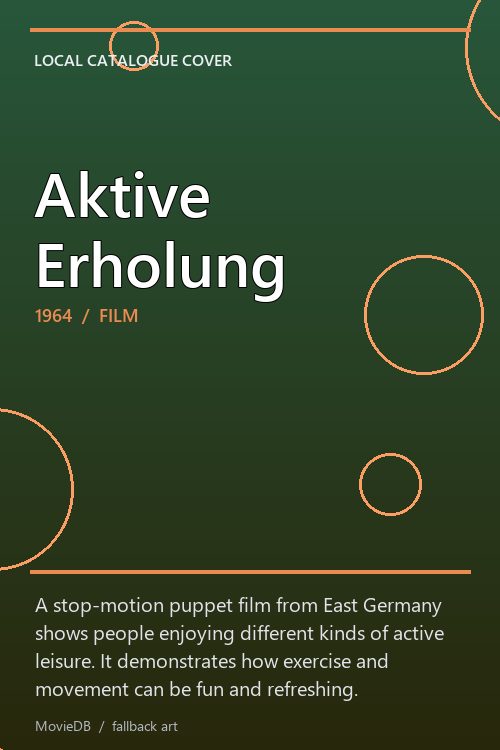 Aktive Erholung poster