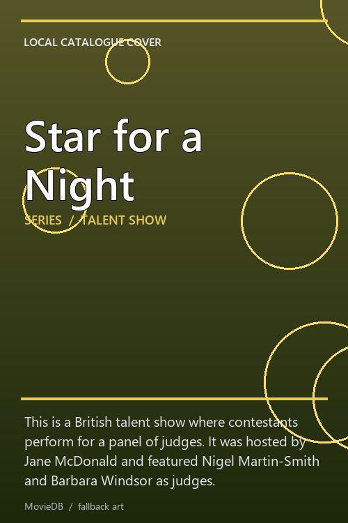 Star for a Night poster