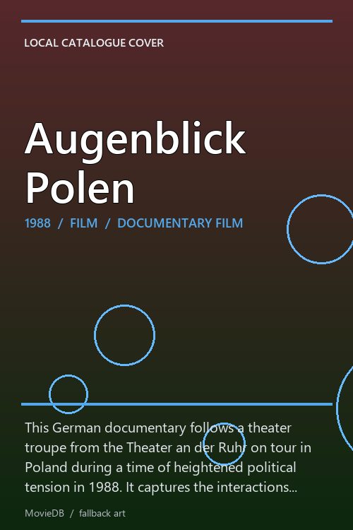 Augenblick Polen poster
