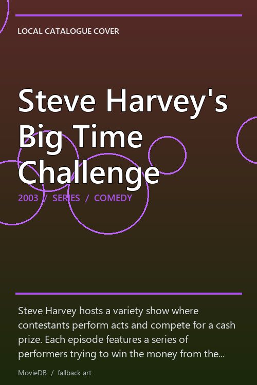 Steve Harvey's Big Time Challenge poster