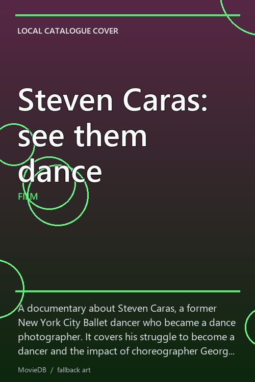 Steven Caras: see them dance poster
