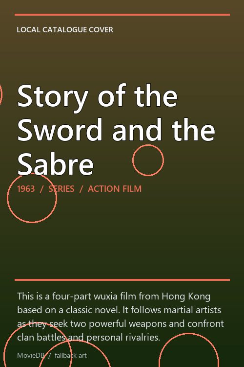 Story of the Sword and the Sabre poster