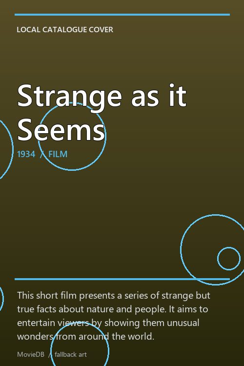 Strange as it Seems poster