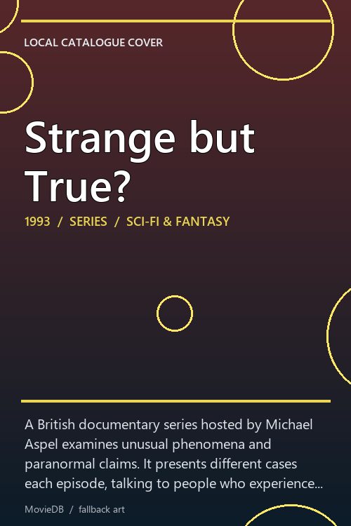 Strange but True? poster