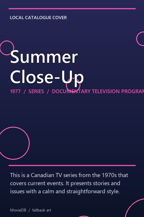 Summer Close-Up poster