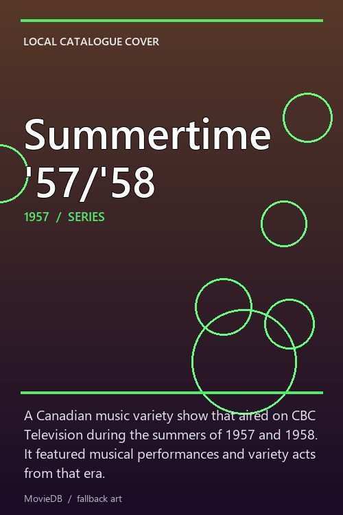 Summertime '57/'58 poster