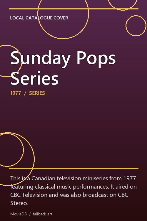 Sunday Pops Series poster