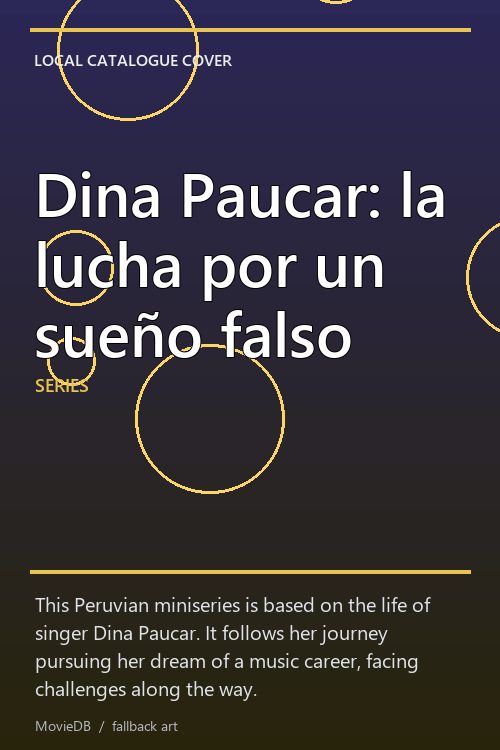Dina Paucar: la lucha por un sueño falso poster