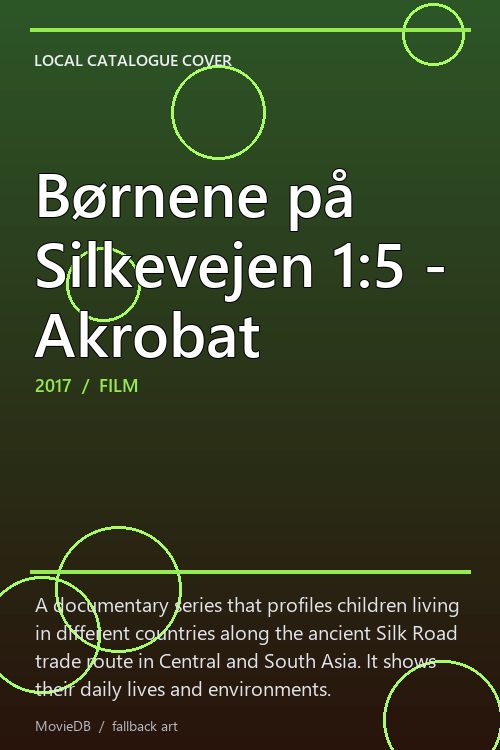 Børnene på Silkevejen 1:5 - Akrobat poster