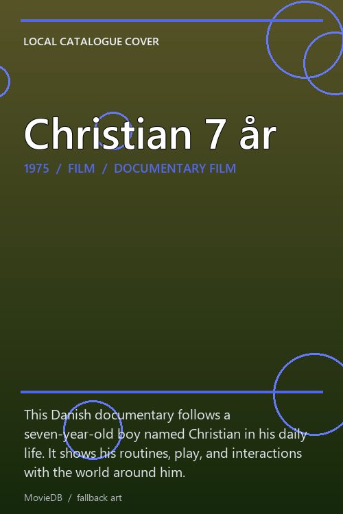 Christian 7 år poster