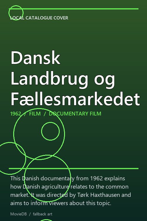 Dansk Landbrug og Fællesmarkedet poster
