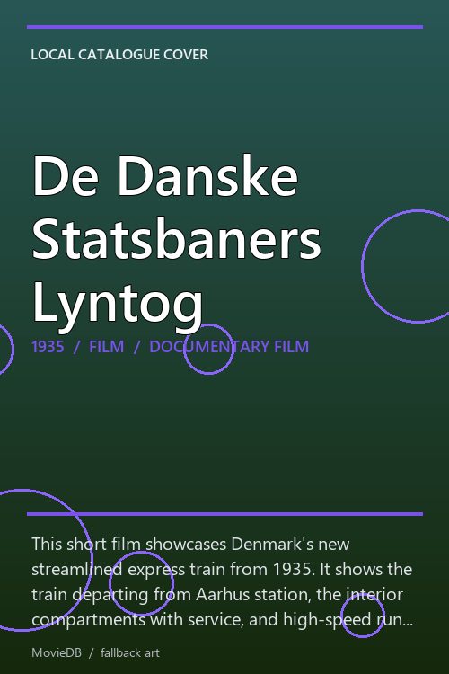 De Danske Statsbaners Lyntog poster