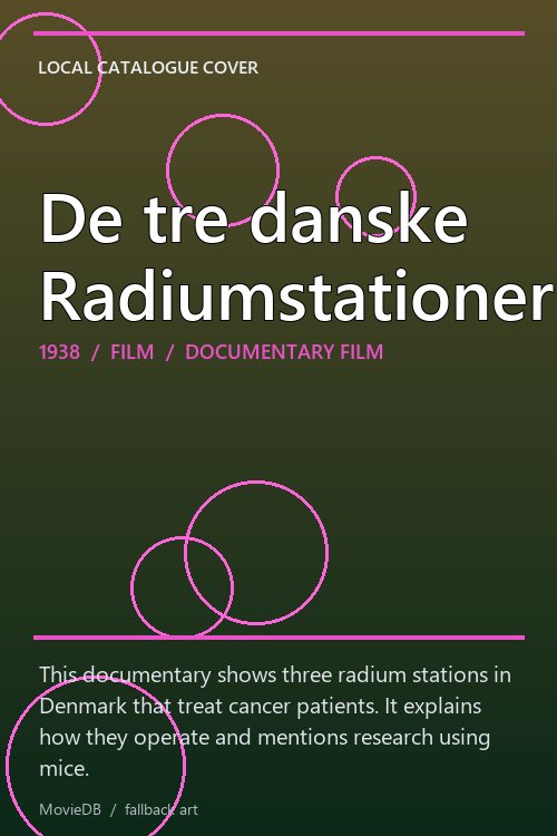 De tre danske Radiumstationer poster