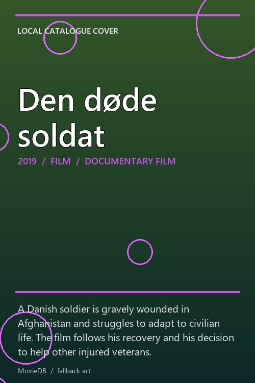 Den døde soldat poster