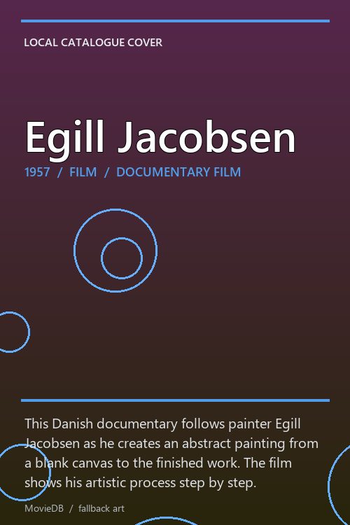 Egill Jacobsen poster
