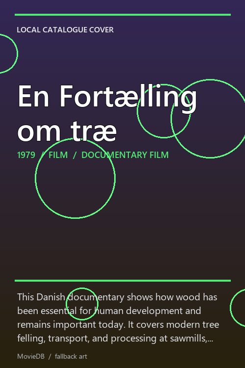 En Fortælling om træ poster