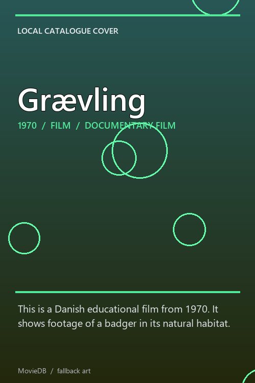 Grævling poster