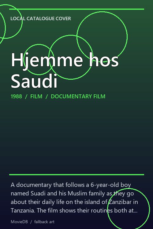 Hjemme hos Saudi poster