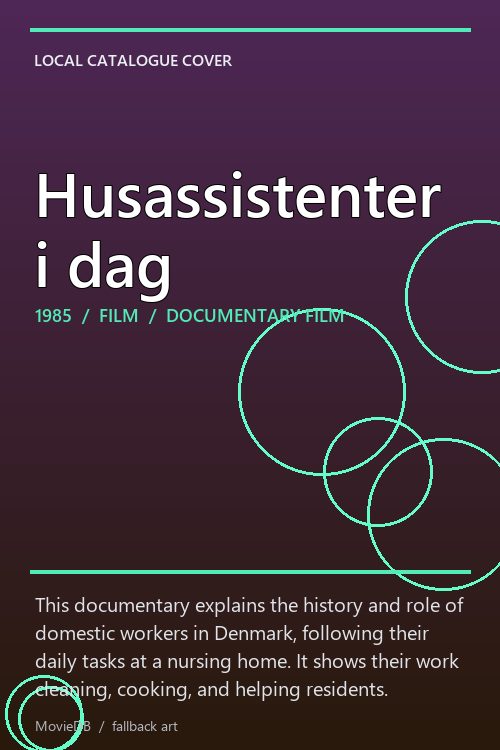 Husassistenter i dag poster