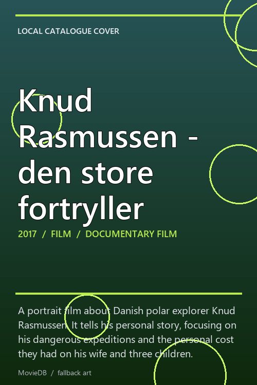 Knud Rasmussen - den store fortryller poster