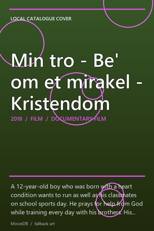 Min tro - Be' om et mirakel - Kristendom poster