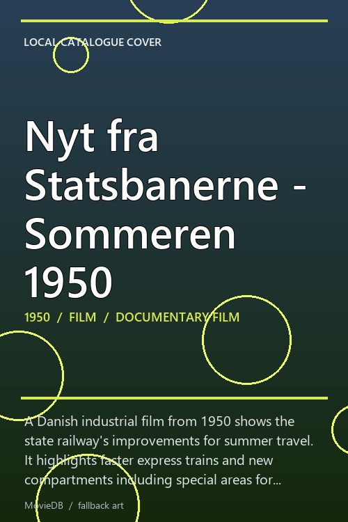 Nyt fra Statsbanerne - Sommeren 1950 poster