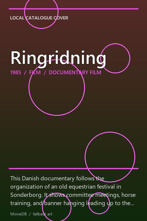 Ringridning poster