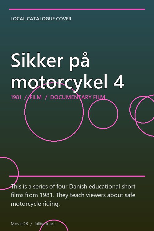 Sikker på motorcykel 4 poster